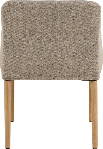 Actona Zoe beżowe krzesło tapicerowane skandynawskie do jadalni