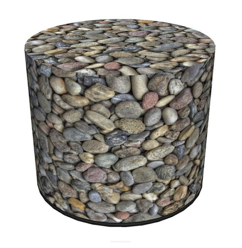 Okrúhlý taburet Gravel Intesi multicolor moderní do obýváku a ložnice čalouněný