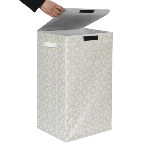 Koš na prádlo 60x35x30cm šedá látka