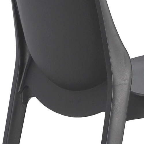 Zahradní židle Ginevra antracit plastová stohovatelná moderní SCAB Design