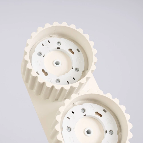 Moderní stropní svítidlo AURA 2 béžové hliník do obýváku a kuchyně GX53