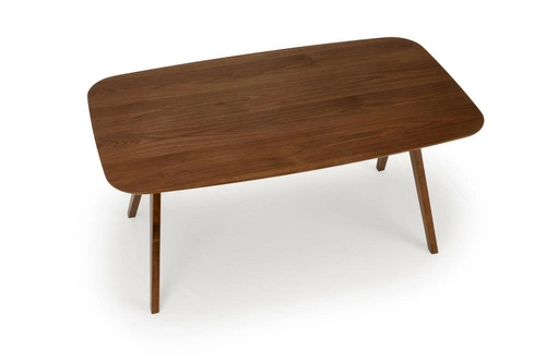 Jídelní stůl Fido 160 cm ořechový moderní obdélníkový, dřevěný, snadno čistitelný Intesi