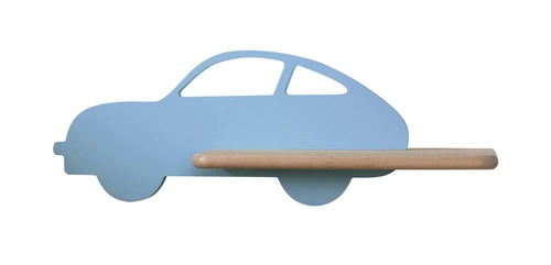 Nástěnné svítidlo Car LED 5W modré dřevěné do dětského pokoje klasické