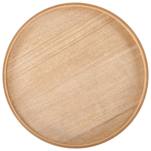 Kulatý konferenční stolek Rixten 45 cm dřevěný moderní do obýváku skandinávský styl