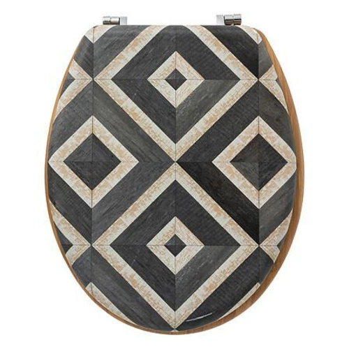 Canvas černé duroplastové WC sedátko do koupelny