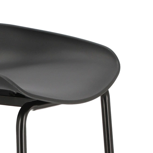 Barová stolička Grego černá 75 cm OUTLET
