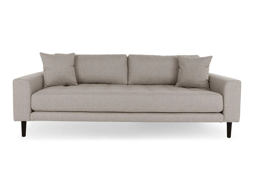 Pohovka Lido 3 tmavě béžová/nohy černé