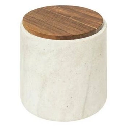 Koupelnový organizér na kosmetiku Come béžový travertin minimalistický kulatý 5five