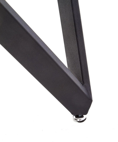 Jídelní kulatý stůl Misto 140 cm šedý mramor moderní na černých nohách Intesi