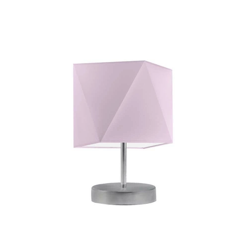 Lampa Pasadena stínidlo světle fialové stojan stříbrný