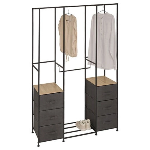 Tissa kovová šatní skříň se 6 zásuvkami do studentského pokoje