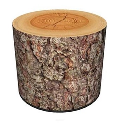 Moderní kulatý puf Pine čalouněný, barevný do obýváku a ložnice, 40 cm