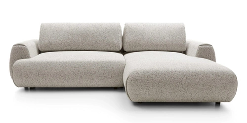 Moderní rozkládací rohová sedačka do obýváku Ljung pravá šedá s úložným prostorem Intesi