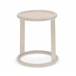 Likewise FAMEG kulatý dřevěný konferenční stolek moderní do obýváku na míru 43,5 cm