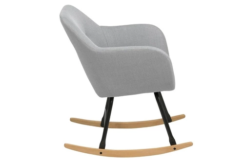 HOUPACÍ KŘESLO EMILIA šedé světlé