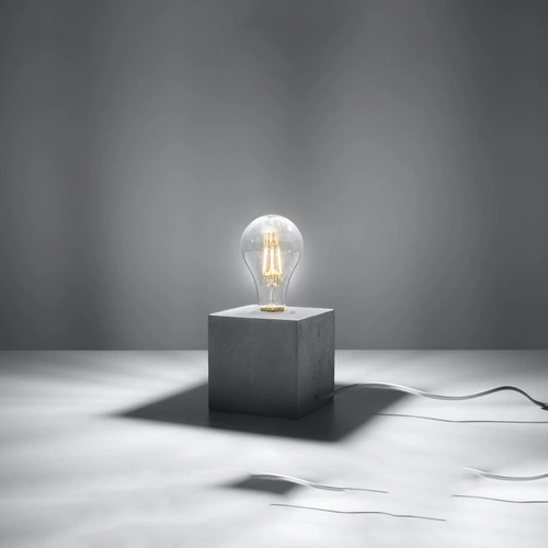 Betonová stolní lampička Ariz Sollux moderní noční lampa industriální do ložnice