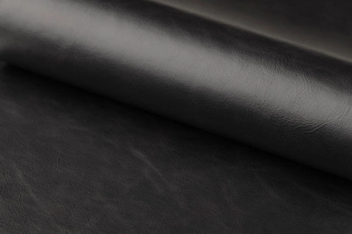 Jídelní židle Oregon černá čalouněná ekokůže na lyžinách moderní Actona