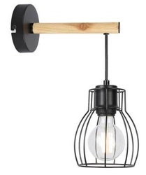 Nástěnné svítidlo Bernita lampa 1x60W E27 černá