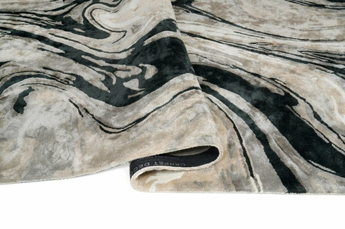 Ručně tkaný moderní koberec Blur Black 160x230 cm šedý obdélníkový do obýváku