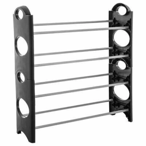 Moderní botník Bubble 5five simply smart černý 4 police do předsíně 64 cm