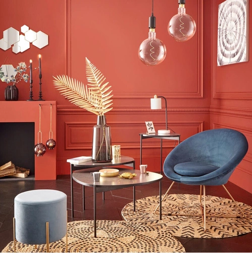 Kulatý koberec boho Living 120 cm juta geometrický do obýváku a ložnice Atmosphera