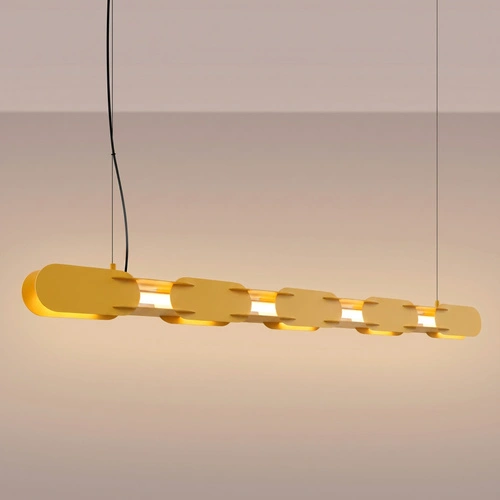 Závěsné LED svítidlo CHAIN 158 žluté moderní nad ostrůvek