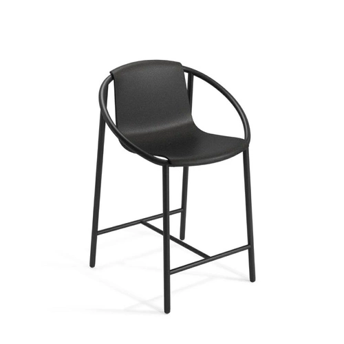 Barová židle Ringo černá moderní s opěrkou a područkami do kuchyně a k ostrůvku Umbra