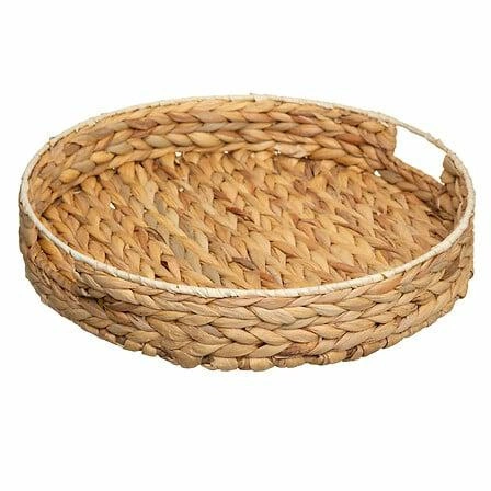 Kulatý podnos Jacynte přírodní