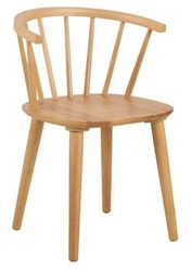 Dřevěná jídelní židle Ida Actona skandinávská s područkami přírodní