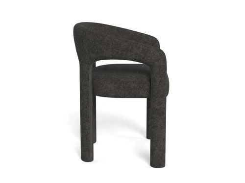 Židle Cole šedá čalouněná sametem s područkami do jídelny