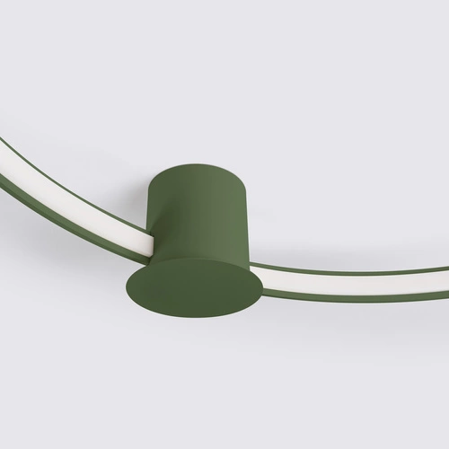 Stropní LED svítidlo RIO 55 olivově zelené moderní kulaté do obýváku a kuchyně Thoro