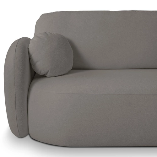 Rohová rozkládací sedačka Salby šedá moderní pravá do obýváku s úložným prostorem Intesi