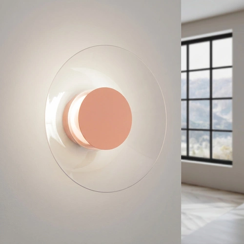 Nástěnné svítidlo ASTRO LED broskvové moderní do obývacího pokoje