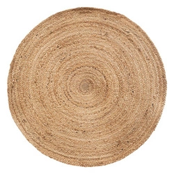 Kulatý jutový koberec 80 cm boho do obýváku a ložnice Atmosphera přírodní