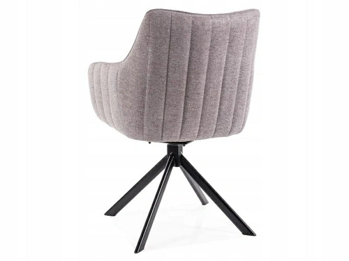 Čalouněná otočná židle Murray v béžové barvě do jídelny a obýváku