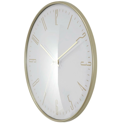 Nástěnné hodiny Luce bílá/zlatá