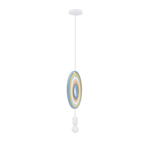 Jednoduchá závěsná lampa h8 1x20W E27 iq kids mix color
