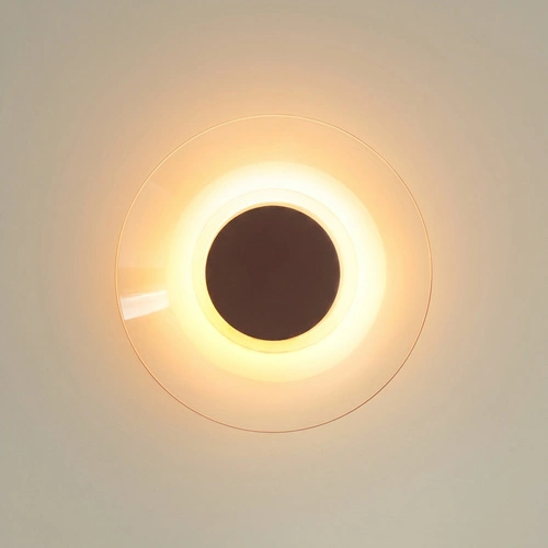 Nástěnné LED svítidlo ASTRO hnědé moderní do obývacího pokoje 28 cm