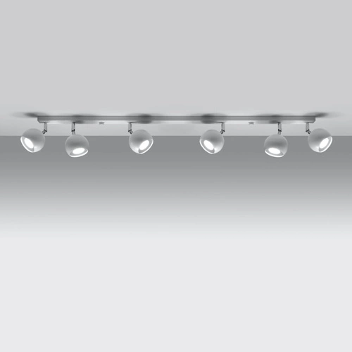 Moderní stropní svítidlo OCULARE 6L bílé kovové do obýváku, kuchyně nebo ložnice SOLLUX