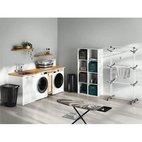 Skládací koš na prádlo Hamper 45L bílo-šedý