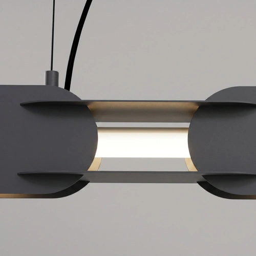Závěsné svítidlo CHAIN 158 LED černé moderní nad jídelní stůl