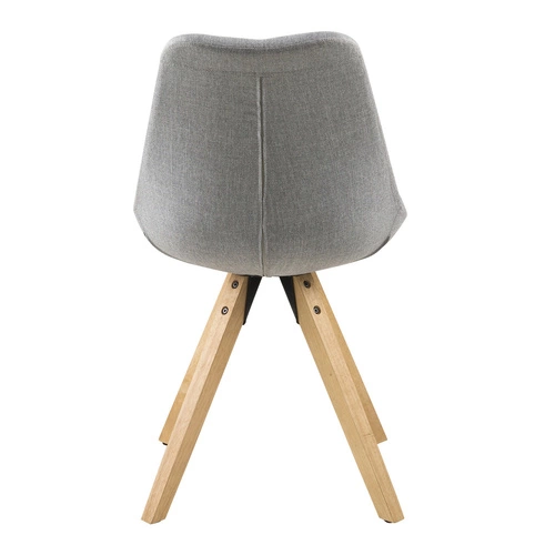 Sada 2 čalouněných jídelních židlí Dima Actona skandinávský styl šedé dřevěné