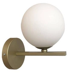 Nástěnné svítidlo Kama moderní skleněno-mosazné do ložnice a obýváku CANDELLUX LIGHTING