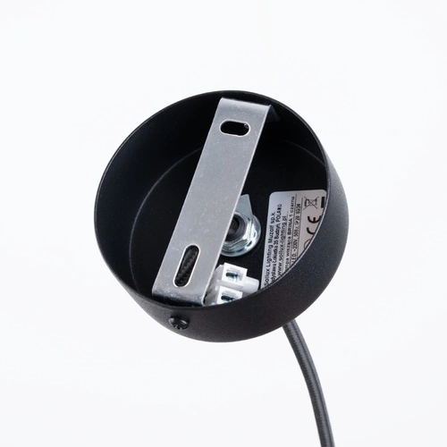 Moderní závěsné svítidlo BRINA 1 černé do obýváku a jídelny kovové 115 cm