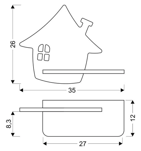 Nástěnná domácí lampa 4W LED 4000K kp iq kids s kabelem mint