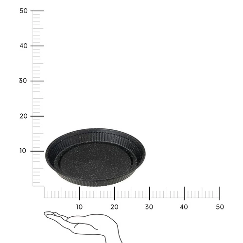 Kulatá kovová forma na pečení Caractere 29 cm černá 5five simply smart