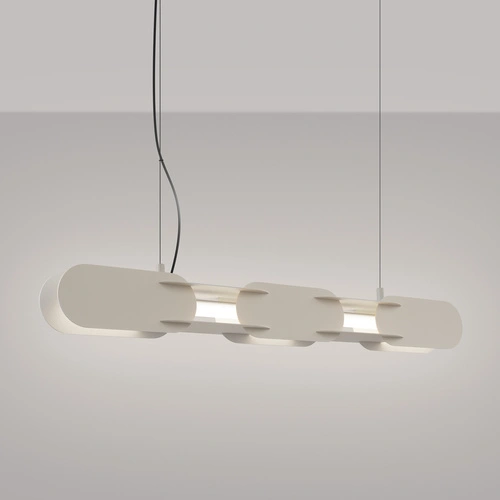Závěsné LED svítidlo CHAIN 91 béžové moderní nad kuchyňský ostrůvek
