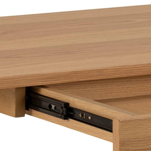 Psací stůl Barnett skandinávský dřevěný se zásuvkou pro práci a studium moderní dub 120x60 cm