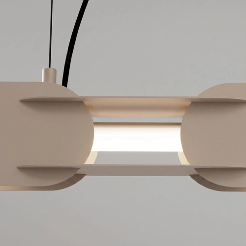 Závěsné LED svítidlo CHAIN 91 taupe moderní nad jídelní stůl