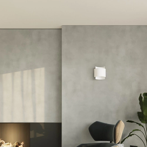 Nástěnné svítidlo IMPACT bílé moderní kovové do obýváku a ložnice Sollux Lighting